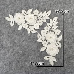 Colorful styles of women's clothing 3D three-dimensional flower decoration ABC pearl rhinestones DIY craft supplies accessories
