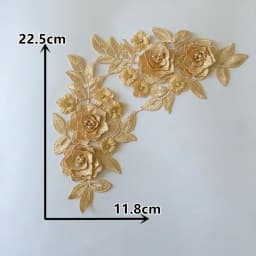 Colorful styles of women's clothing 3D three-dimensional flower decoration ABC pearl rhinestones DIY craft supplies accessories