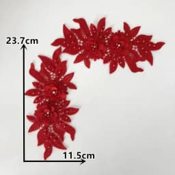 Colorful styles of women's clothing 3D three-dimensional flower decoration ABC pearl rhinestones DIY craft supplies accessories