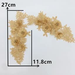 Colorful styles of women's clothing 3D three-dimensional flower decoration ABC pearl rhinestones DIY craft supplies accessories