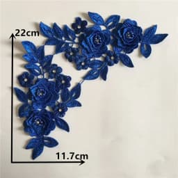 Colorful styles of women's clothing 3D three-dimensional flower decoration ABC pearl rhinestones DIY craft supplies accessories