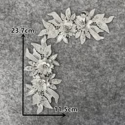 Colorful styles of women's clothing 3D three-dimensional flower decoration ABC pearl rhinestones DIY craft supplies accessories