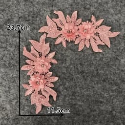 Colorful styles of women's clothing 3D three-dimensional flower decoration ABC pearl rhinestones DIY craft supplies accessories