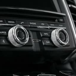 2PCS Car Volume Radio Knob Cover For Macan S Turbo Panamera S 911 Boxste Car Accessories Volume Knob Cover
