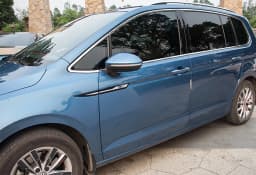 4pcs Car Parts 4 Motion Emblem Original Door Side Emblem Sticker Cover Trim Car Styling Fit For Volkswagen Touran 2016 2017 2018