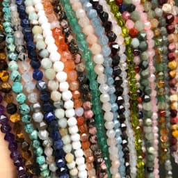 6-12mm Natural Garnet Agates Quartz Tiger Eye Howlite Opal Stone Beads Faceted Loose Beads For DIY Jewelry Making Bracelet