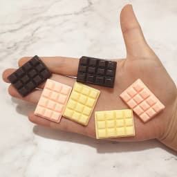 6pcs 25*35 Simulation Chocolate Resin Flatback Cabochon Craft Decoration Miniature Food For DIY Dollhouse Home Decoration