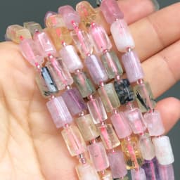 Natural Faceted Tiger Eye Agates Purple Kunzite Quartz Crystal Apatite Stone Beads For Jewelry DIY Making Bracelet Accessories