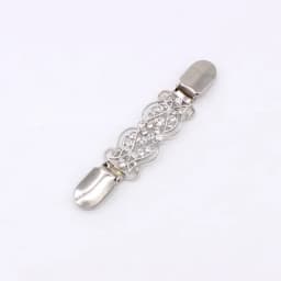 Sweater Cardigan Clip Duck-Mouth Flexible Beaded Pearl Pin Brooch Shawl Shirt Collar Buckles For Clothing Decoration
