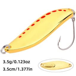 1PCS Metal Spinner Spoon trout Fishing Lure Hard Bait Sequins Noise Paillette Artificial Baits Spinnerbait Fishing Lures Tools