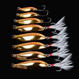 1PCS Metal Spinner Spoon trout Fishing Lure Hard Bait Sequins Noise Paillette Artificial Baits Spinnerbait Fishing Lures Tools
