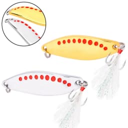 1PCS Metal Spinner Spoon trout Fishing Lure Hard Bait Sequins Noise Paillette Artificial Baits Spinnerbait Fishing Lures Tools