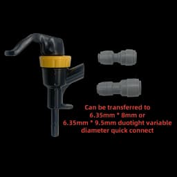 KegLand Picnic/Bronco Party Tap - Duotight Compatible Barb (6.5mm (1/4") Plastic Faucet