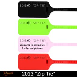 6pcs New 2013 2017 2018 2020 Zip Tie Disposable Plastic Tag Off Sneakers Shoes Decorations White Red Cream Beige Security Seals
