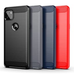 For Motorola Moto G 5G Case Bumper Rubber Silicone Carbon Fiber Cover For Motorola Moto G 5G Phone Case For Moto G 5G Case 6.7