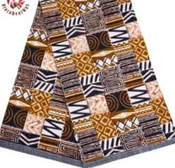 Bintarealwax Wholesale Africa Farbic 2025 Ankara Polyester Sewing Fabric Light Color Material for Women Party Dress FP6390