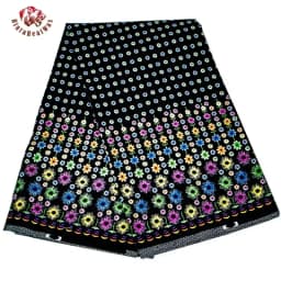 Bintarealwax Wholesale Africa Farbic 2025 Ankara Polyester Sewing Fabric Light Color Material for Women Party Dress FP6390