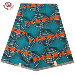 Bintarealwax Wholesale Africa Farbic 2025 Ankara Polyester Sewing Fabric Light Color Material for Women Party Dress FP6390