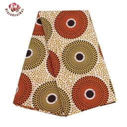 Bintarealwax Wholesale Africa Farbic 2025 Ankara Polyester Sewing Fabric Light Color Material for Women Party Dress FP6390