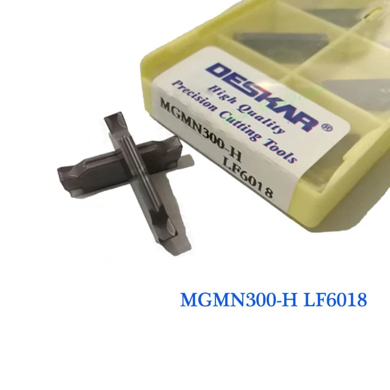 10pcs MGMN300 MGMN400 H T LF6018 DESKAR Blade MGMN Grooving Carbide Inserts CNC Lathe Metal Turning Tool for Stainless Steel
