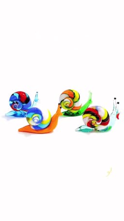 Handmade Murano Glass Snail Miniature Figurines Ornaments Cute Animal Craft Collection Home Tabletop Garden Decor New Year Gifts