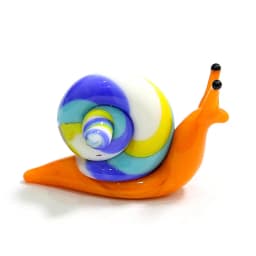 Handmade Murano Glass Snail Miniature Figurines Ornaments Cute Animal Craft Collection Home Tabletop Garden Decor New Year Gifts