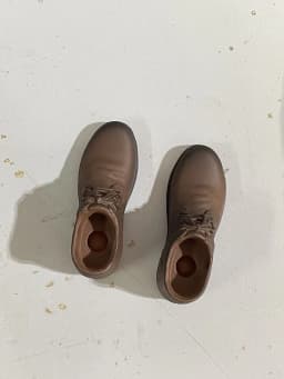 1/6 Male Leather Shoes Model Black Brown High Upper Boots Fit 12" Detachable Feet Action Figure Body Doll