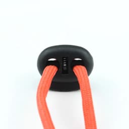 100Pcs Black Twin Hole Plastic Stopper Cord Locks Bean Drawstring Toggle Clip Apparel Shoelace Spring Button Size 4mm 5mm