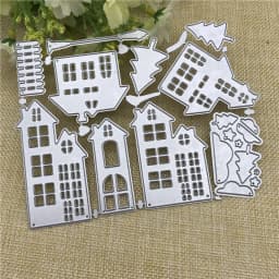 City Building Craft Metal stencil mold Cutting Dies decoration scrapbook die cuts Album Paper Craft Embossing DIY Card Crafts