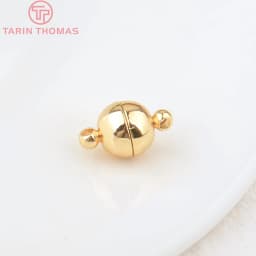 (2829)6 Sets 8x13MM 24K Gold Color Brass Magnetic Bracelet Clasp Beads High Quality for Diy Jewelry Making Findings Accessories