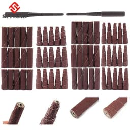 38mm 48mm Abrasive Sandpaper Grinding Head Sanding Cone Engine Porting Assortment Set Sleeve Sandpaper Roll With 1/4inch Shank