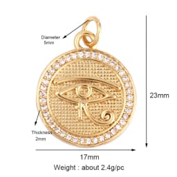 Dandelion Earth Star Heart Hand Cubic Zirconia CZ Paved Charm, 18K Real Gold Plated Colour , Craft Jewelry Supplies L87