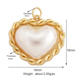 Dandelion Earth Star Heart Hand Cubic Zirconia CZ Paved Charm, 18K Real Gold Plated Colour , Craft Jewelry Supplies L87