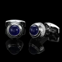 Summer new high quality brass hand inlaid Blue Crystal zircon Cufflinks classic style men's jewelry gifts