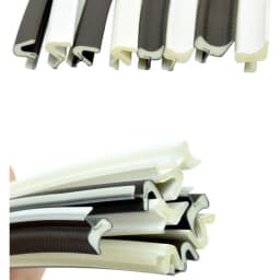 PU Foam Sound Proof Weather Draught Excluder Seal Door Window Gap Insulation V Type Strips for 8 Sizes to Choose