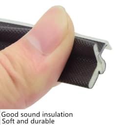 PU Foam Sound Proof Weather Draught Excluder Seal Door Window Gap Insulation V Type Strips for 8 Sizes to Choose