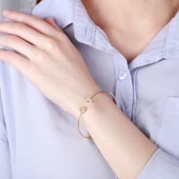 Qitian Custom Letter Bracelet Pave Initial Personalized Bangles For Women Unique Cuff Bracelets Crystal Bangle Jewelry Kpop Gift