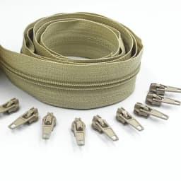 3#10 Meters Zipper By The Yard Nylon Coil Zippers with 20pcs Zipper Slider for Purses, Bags and Other Sewing Projects