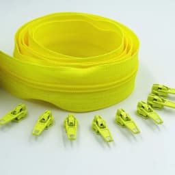 3#10 Meters Zipper By The Yard Nylon Coil Zippers with 20pcs Zipper Slider for Purses, Bags and Other Sewing Projects