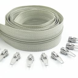 3#10 Meters Zipper By The Yard Nylon Coil Zippers with 20pcs Zipper Slider for Purses, Bags and Other Sewing Projects