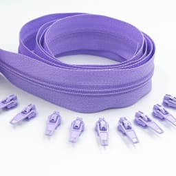 3#10 Meters Zipper By The Yard Nylon Coil Zippers with 20pcs Zipper Slider for Purses, Bags and Other Sewing Projects