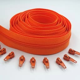 3#10 Meters Zipper By The Yard Nylon Coil Zippers with 20pcs Zipper Slider for Purses, Bags and Other Sewing Projects
