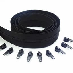 3#10 Meters Zipper By The Yard Nylon Coil Zippers with 20pcs Zipper Slider for Purses, Bags and Other Sewing Projects