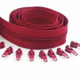 3#10 Meters Zipper By The Yard Nylon Coil Zippers with 20pcs Zipper Slider for Purses, Bags and Other Sewing Projects