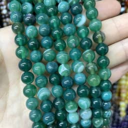 4 6 8 10 MM Natural Colorful Agates Round Loose Stone Beads For Jewelry Making Charm Diy Bracelet Necklace Earrings Material