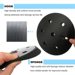 9inch 215mm Wall Polishing Backing Plate Hook&loop Replacement Sanding Pad for Drywall Sander