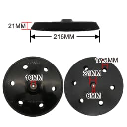 9inch 215mm Wall Polishing Backing Plate Hook&loop Replacement Sanding Pad for Drywall Sander