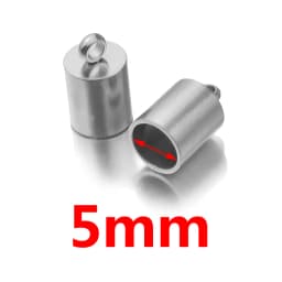 10pcs Lot Stainless Steel Silver Gold Clasps Cords End Caps Cord for Diy Jewelry Making Bracelet Necklace DIY Jewelry Findings