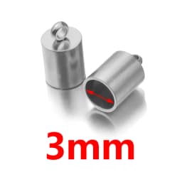 10pcs Lot Stainless Steel Silver Gold Clasps Cords End Caps Cord for Diy Jewelry Making Bracelet Necklace DIY Jewelry Findings