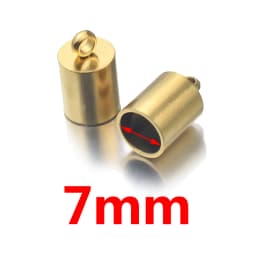 10pcs Lot Stainless Steel Silver Gold Clasps Cords End Caps Cord for Diy Jewelry Making Bracelet Necklace DIY Jewelry Findings